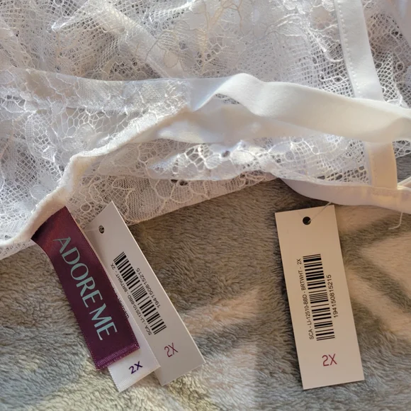 Adore Me White Lace Chemise - Picture 6 of 6